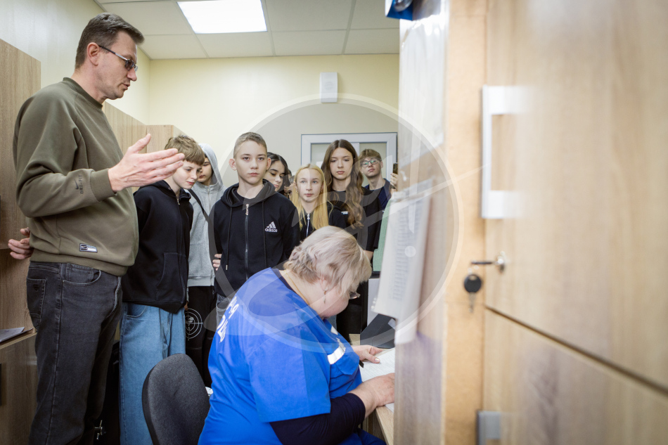 Экскурсия школьников в скорой 
помощи